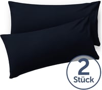 Blumtal 2 db Párnahuzat 40x70 cm Boríték Zárással Puha Mikroszálas Szövet Sötét Kék 2