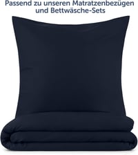 Blumtal 2 db Párnahuzat 40x70 cm Boríték Zárással Puha Mikroszálas Szövet Sötét Kék 5