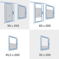 Blumtal okenná fólia 90x200 cm, samolepiaca statická fólia s efektom mliečneho skla, s UV ochranou a stierkou – nepriehľadná matná okenná fólia 7