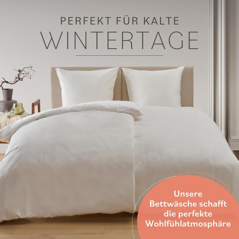 Blumtal Ágyneműhuzat 135x200 cm Cashmere Touch Plusz 2 db Párnával Krém Szín
