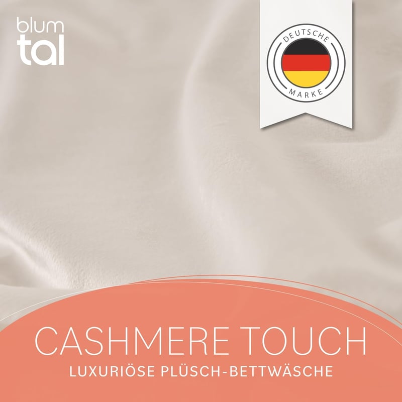 Blumtal Ágyneműhuzat 135x200 cm Cashmere Touch Plusz 2 db Párnával Krém Szín