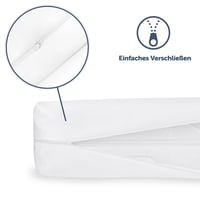 Blumtal antialergénny chránič matraca 140x200 cm, kompatibilný s 20 cm matracmi, antialergický poťah proti roztočom so zipsom, certifikát Oeko-Tex 5