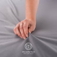 Napínacia plachta Blumtal Basics Jersey 90x200 cm, 100% bavlna, s certifikátom Oeko-Tex, biela 5