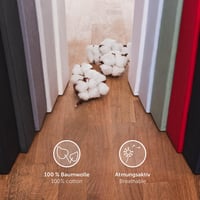 Napínacia plachta Blumtal Basics Jersey 90x200 cm, 100% bavlna, s certifikátom Oeko-Tex, biela 6