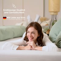 Napínacie jersey prestieradlo na vrchný matrac (topper) Blumtal Basics, 140x200 cm, do výšky 15 cm, 100% bavlna, s certifikátom Oeko-TEX, antracitové 3