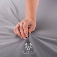 Napínacie jersey prestieradlo na vrchný matrac (topper) Blumtal Basics, 140x200 cm, do výšky 15 cm, 100% bavlna, s certifikátom Oeko-TEX, antracitové 5