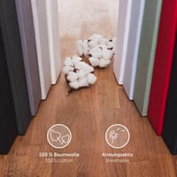 Napínacie jersey prestieradlo na vrchný matrac (topper) Blumtal Basics, 140x200 cm, do výšky 15 cm, 100% bavlna, s certifikátom Oeko-TEX, antracitové 6