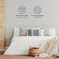 Napínacie jersey prestieradlo na vrchný matrac (topper) Blumtal Basics, 140x200 cm, do výšky 15 cm, 100% bavlna, s certifikátom Oeko-TEX, antracitové 7