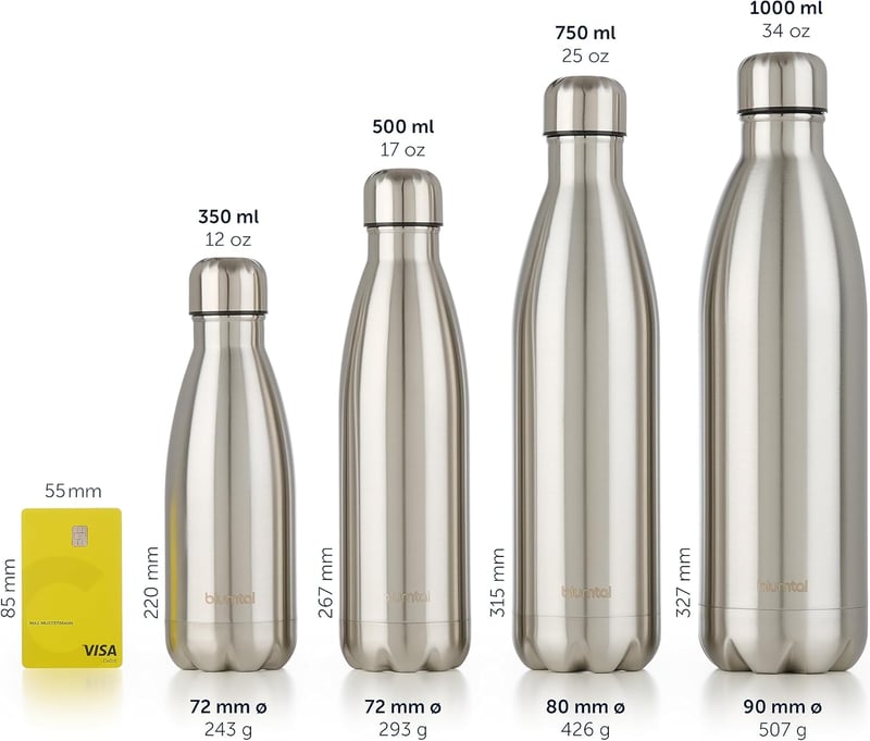 Blumtal Charles rozsdamentes acél termosz 750ml, BPA-mentes, hőtartó ivópalack