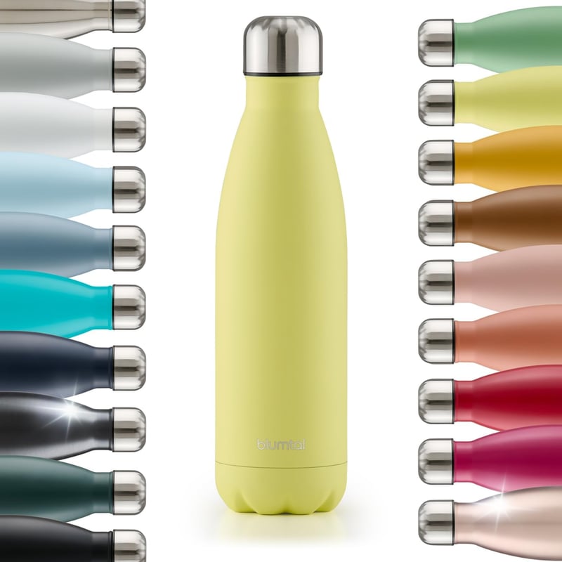 Blumtal Charles rozsdamentes acélból készült termikus ivópalack 750ml sárga