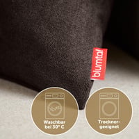 Blumtal Chenille Párnahuzat 60x60 cm 2 db Sötétbarna Rejtett Zippes 4