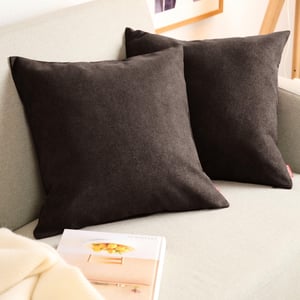 Blumtal Chenille jastučnica 60x60 cm - tamnosmeđa - 2 komada