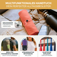 Blumtal rýchloschnúci športový uterák z mikrovlákna 120 x 60 cm, uterák na fitness a do posilňovne, modrý 4