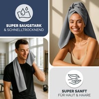 Blumtal uterák z mikrovlákna 140x70 cm, rýchloschnúci uterák na fitness a pláž — chýba prenosná taška (stav: pozri 2. obrázok) 6