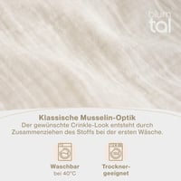 Blumtal Muslin Pamut Ágynemű 155x220 cm + 40x80 cm Oeko-Tex Beige 5
