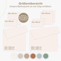 Blumtal Muslin Pamut Ágynemű 155x220 cm + 40x80 cm Oeko-Tex Beige 6
