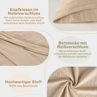 Blumtal Muslin Pamut Ágynemű 155x220 cm + 80x80 cm Taupe Oeko-Tex Certified 4