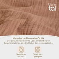 Blumtal Muslin Pamut Ágyneműhuzat 135x200 cm + Párnahuzat 40x80 cm Oeko-Tex 5