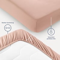 Blumtal Ökotex minőségű mikrofiber gumis lepedő 160x200 cm, 2 db, rózsaszín 3