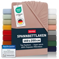 Blumtal Ökotex minőségű mikrofiber gumis lepedő 160x200 cm, 2 db, rózsaszín 1