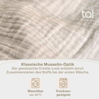 Blumtal Pamut Ágyneműhuzat 155x220 cm + Párnahuzat 80x80 cm Szürke Oeko-Tex 5
