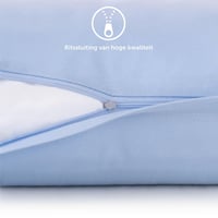 Blumtal Obliečky na vankúš 40x80 cm, 2 ks – 100 % bavlnený džersej, certifikát Oeko-Tex, so zipsom, modré 3