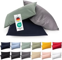 Blumtal Párnahuzat 40x80 cm 2 db Bézs Pamut Jersey Cipzárral 1