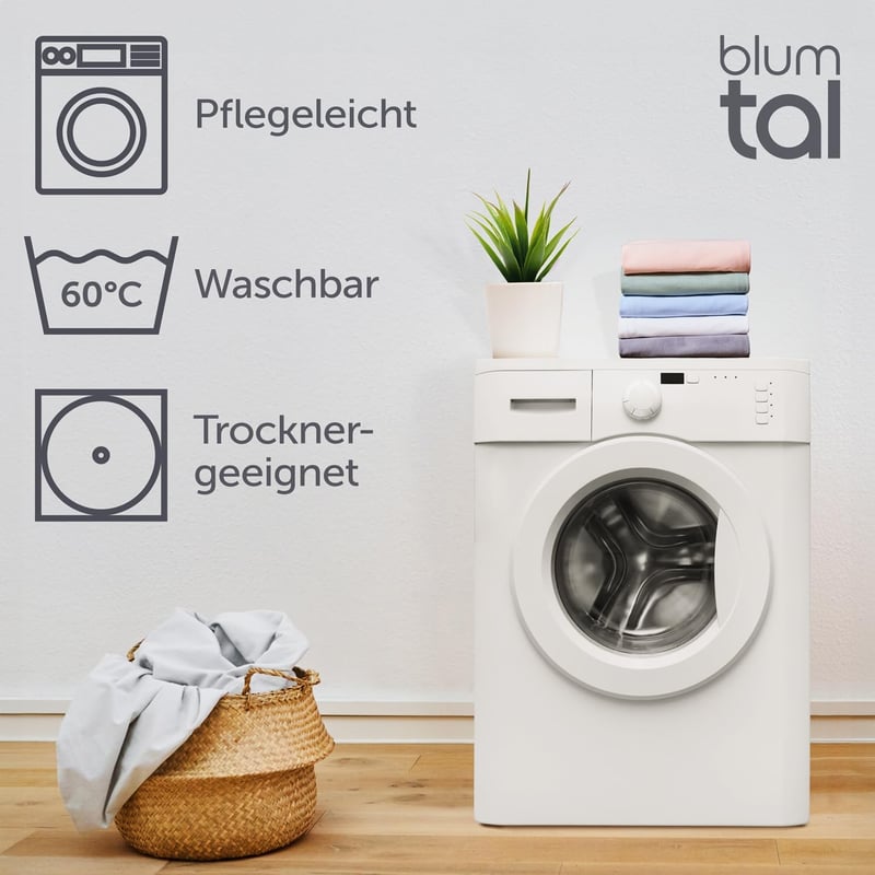 Blumtal 2 darabos pamut párnahuzat szett 40x40cm fekete jersey
