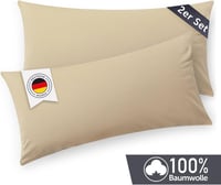 Blumtal Párnahuzat 40x80 cm 2 db Bézs Pamut Jersey Cipzárral 2