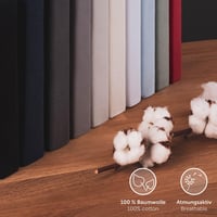 Blumtal Premium Plahta s gumicom 180x200 cm, Jersey za nadmadrac, Oeko-TEX certificirana pamučna zaštitna plahta za madrac, siva 6