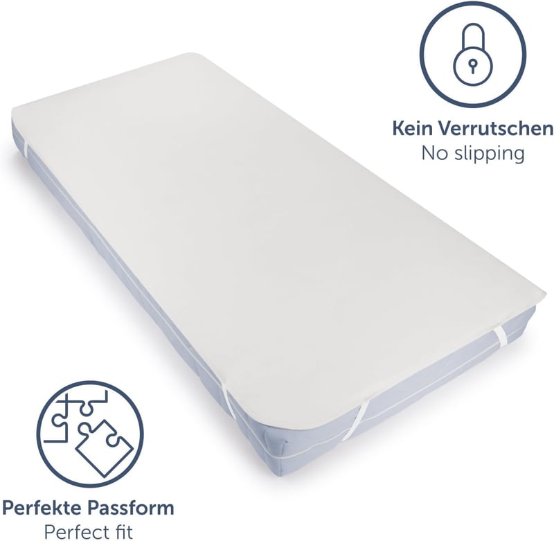 Blumtal Premium Molton Matracvédő 120x200cm, 100% Pamut, Lélegző Matracalátét