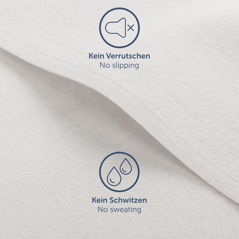 Blumtal Premium Molton Matracvédő 120x200cm, 100% Pamut, Lélegző Matracalátét