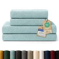 Blumtal prémiová súprava uterákov, 4-dielna, 2x osuška 70x140 cm + 2x uterák na ruky 50x100 cm, 100 % bavlna, Oeko-Tex, svetlomodrá 1