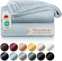 Blumtal Puha Fleece Takaró 220x240 cm Világoskék Oeko-Tex Minősített 1