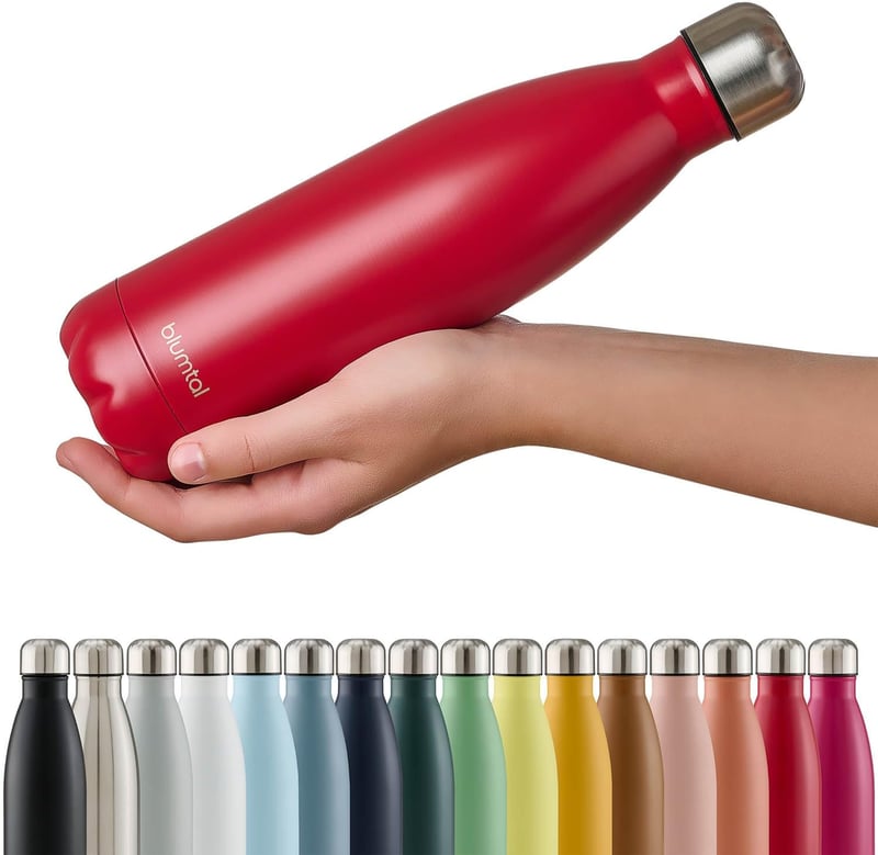 Blumtal Rozsdamentes Termosz 500ml - Vörös, BPA Mentes, Hideg-Meleg Italokhoz