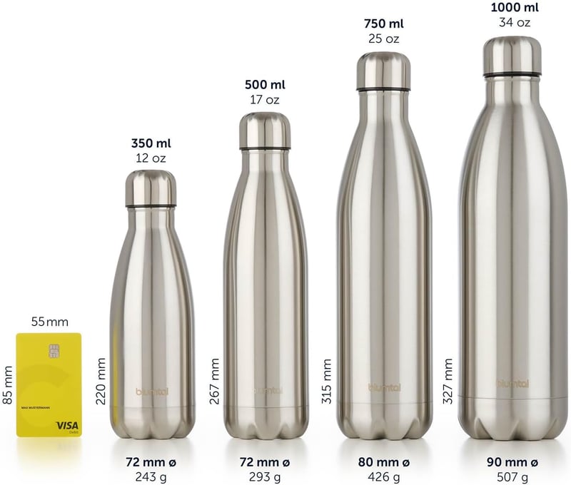 Blumtal Rozsdamentes Termosz 500ml - Vörös, BPA Mentes, Hideg-Meleg Italokhoz