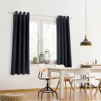 Blumtal zavjese za zamračivanje, 2 komada - Toplinski izolacijske zavjese s ušicama 215x132 cm - Plave, neprozirne zavjese za spavaću sobu 8