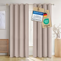 Blumtal Zamračujuće zavjese 2 kom - Termoizolacijske zavjese, neprozirne, s omčama, 295x140 cm, boja krtice (taupe) 1