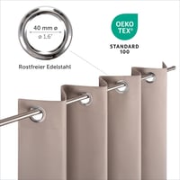 Blumtal Zamračujuće zavjese 2 kom - Termoizolacijske zavjese, neprozirne, s omčama, 295x140 cm, boja krtice (taupe) 3