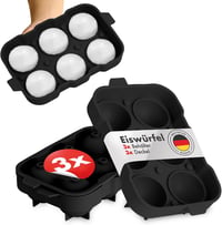 Blumtal szilikon jégkocka forma szett 3 db fedéllel - BPA-mentes nagy jéggolyó készítő 1