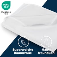 Blumtal Vízhatlan Matracvédő 90x190 cm Pamut Inkontinencia Alátét Mosható 95°C 5