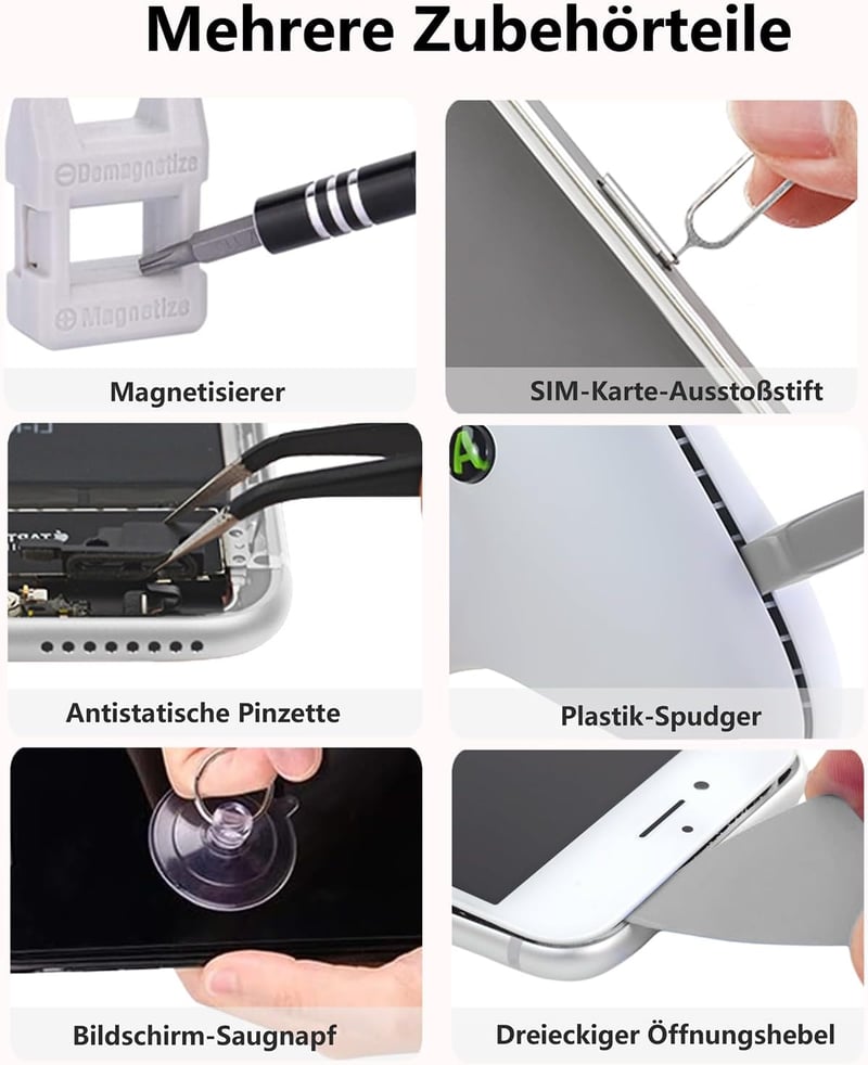Bluvizo 122 darabos precíziós szerelőszerszám készlet mágneses mini csavarhúzó CR-V acél 101 bit PC laptop mobil telefon szemüveg PS5-hoz