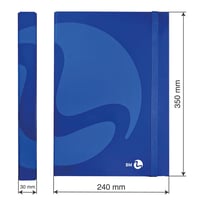 BM BeMore Doska na dokumenty s gumičkou 24x35 cm, chrbát 3 cm, lesklý laminovaný povrch, mix farieb, 1 ks (0111059) 5