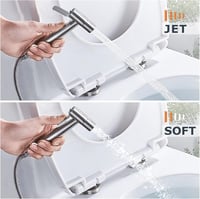 BMK Rozsdamentes Bidet Zuhanyfej Vízspórlós Wc Bidé Szett - Silver 2