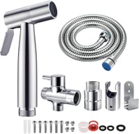 BMK Rozsdamentes Bidet Zuhanyfej Vízspórlós Wc Bidé Szett - Silver 1