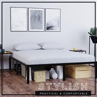 BMS International Super King fém ágykeret 180x200 tárolóval 41cm magas - Erős és gyors összeállítás 3