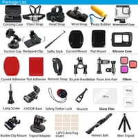 BMUUPY Kiegészítő Szett GoPro Hero 13 Black kamerához - vízálló tok, biciklis tartó, fejpánt 4