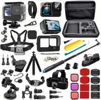 BMUUPY Kiegészítő Szett GoPro Hero 13 Black kamerához - vízálló tok, biciklis tartó, fejpánt 1