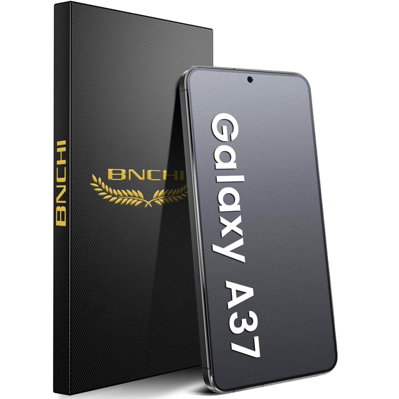 Set 2 folii de sticlă securizată mată BNCHI pentru Samsung Galaxy A37 - protecție ecran anti-amprentă, anti-reflexie, rezistentă la zgârieturi și compatibilă cu recunoașterea facială