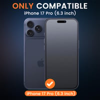 Matné tvrdené sklo na ochranu displeja pre iPhone 17 Pro, tvrdosť 9H, odolné voči odtlačkom prstov, ochrana celej obrazovky, balenie 3 ks 2